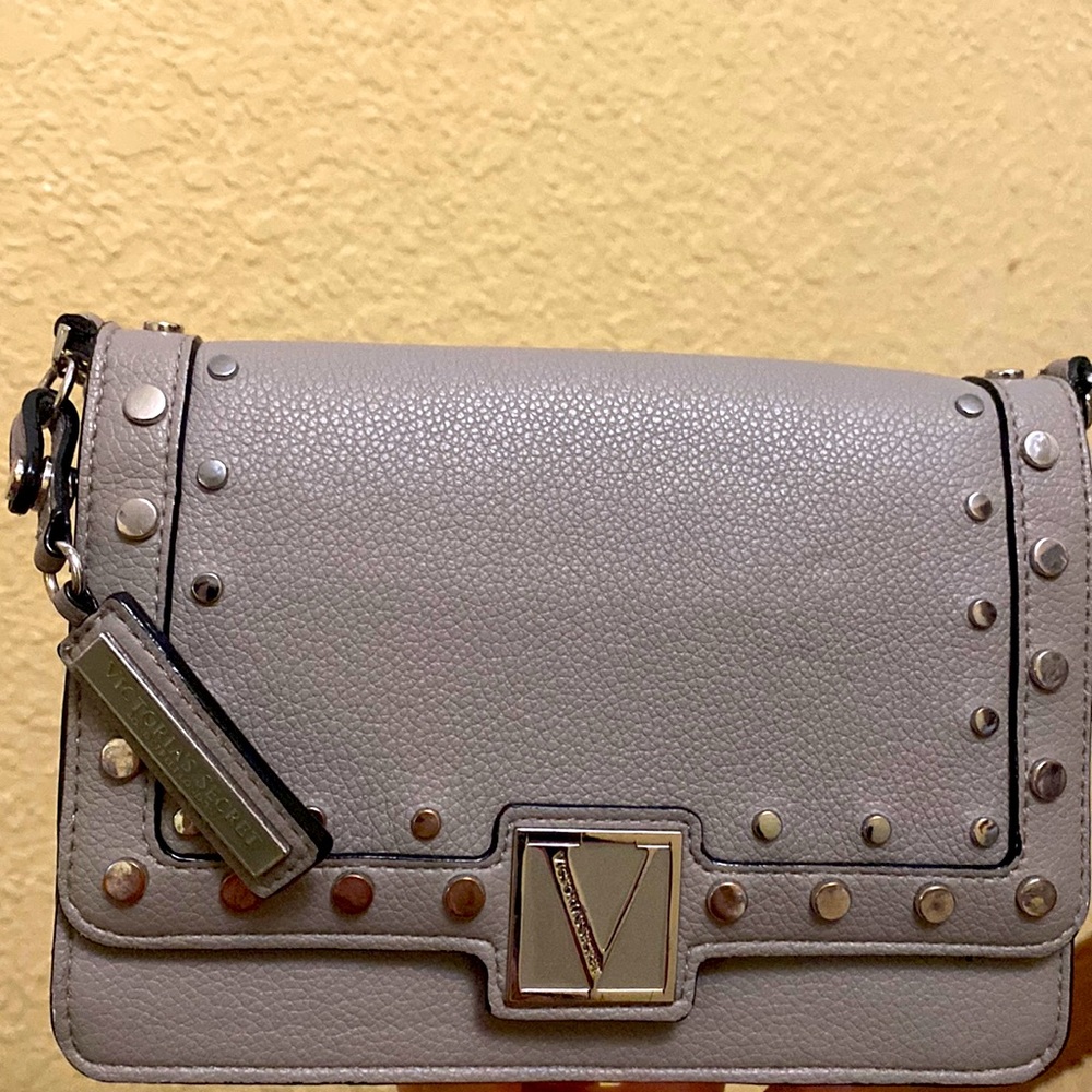 Victoria’s Secret mini crossbody bag, gray, Vintage, EUC